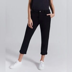 Current Elliott The Confidant Pant Black Ankle Crop Pants 29